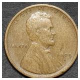 Key Date 1909-S Lincoln Wheat Cent, 1st Year