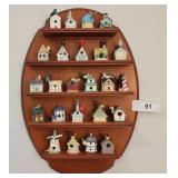 Lenox Garden Birdhouse Thimble Collection