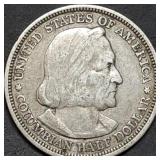 1892 Columbian Exposition Silver Half Dollar