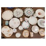 Assortment of Vintage to Antique China & Plates
