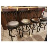 Set of 4 American Heritage Pisa Bar Stools