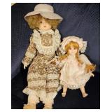 2 Porcelain Dolls
