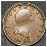 1863 George Washington Our Union Civil War Token