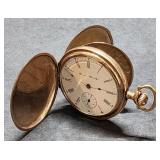 Gold Filled Hampden Hunter Case Pocket Watch