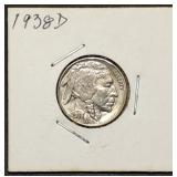 1938-D Buffalo Nickel Gem BU