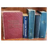 Vintage Webster's Dictionary, Merck Manual, etc.
