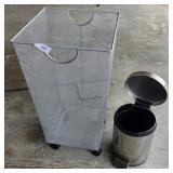 Small Office Waste can & Large Mesh Hamper
