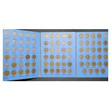 Lincoln Cent Whitman Album w/ 65 Coins