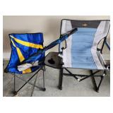 2 Folding Chairs & Umbrella