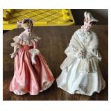 Florence Ceramics Musette & Camille Figurines 9'