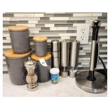 Kitchen Canisters, S&P Mills, Paper Towel Holder