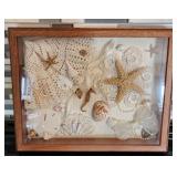 Coastal Beach Theme Shadow Box Starfish, etc.