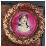 Vienna Austria Portrait Plate, Vibrant Colors