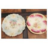2 Massive Victorian Wall Hanger Dishes 12' Bowl