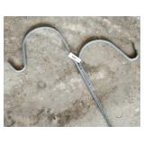 Large Iron Double Shepherds Hook Plant Hanger