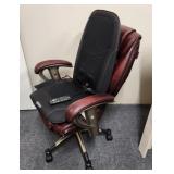 Lane Leather Office Chair & Gideon Massager
