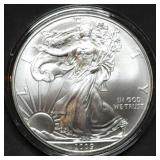 2009 1oz Silver Eagle Gem BU in Capsule