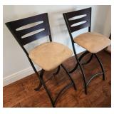 2 Folding Bar Stool Chairs