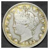 1883 No Cents Liberty V Nickel ' Racketeer Nickel'