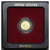 1911 $2.50 Gold Indian Quarter Eagle Coin in