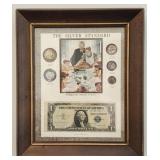 The Silver Standard Framed Coin Display w/ Silver