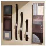 Wall Sconces and Artwork Deco Setup