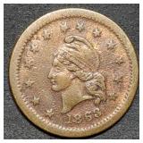 1863 Wilson's Medal Patriotic Civil War Token