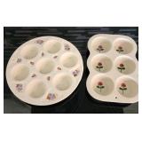 Ceramic Muffin Dishes incl. Hartstone Pottery