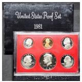 1981 US Mint Proof Set w/ SBA Dollar