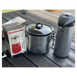 Crock Pot and Coffee Grinder & Dispenser