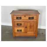 Antique Oak Wash Stand
