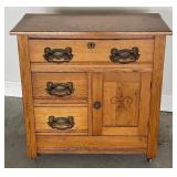 Antique Oak Wash Stand