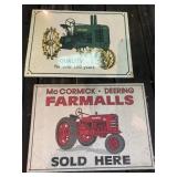 2 - Metal Farm Signs