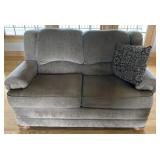 2 Cushion Love Seat with Throw Pillow