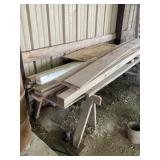 Sawhorses and Lumber