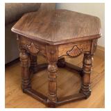 24" Octagon Lamp Table