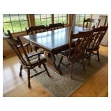 Dinette Table, 4 Chairs and Bench