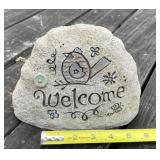 Resin Welcome Rock