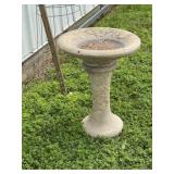 2 pc Concrete Birdbath