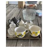 Large John Deere Mugs, Teapot