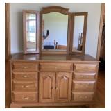 Solid Oak Lowboy Dresser