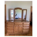 Solid Oak Lowboy Dresser