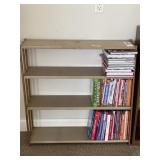 Metal Shelf and Cookbooks