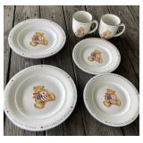 Americana Teddy Bear Dishes