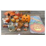 Large Lot of Fall/Halloween Decorations
