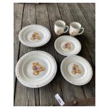 Americana Teddy Bear Dishes