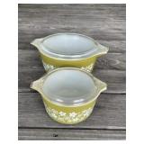 2 pcs Pyrex with Lids