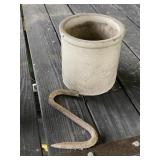 One Gallon Crock & Meat Hook