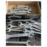 Large Lot of Open End Wrenches