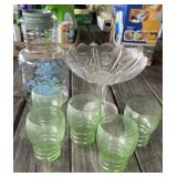 Green Depression Juice Glasses & More